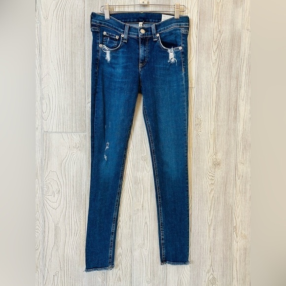 RAG & BONE - La Paz Skinny Jeans Distressed Luxury Denim Size 26 Womens - Picture 2 of 13